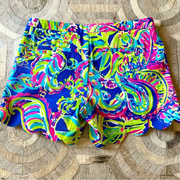 Lilly Pulitzer Colorful Summer Side Zip Shorts Size 0 - Picture 2 of 5